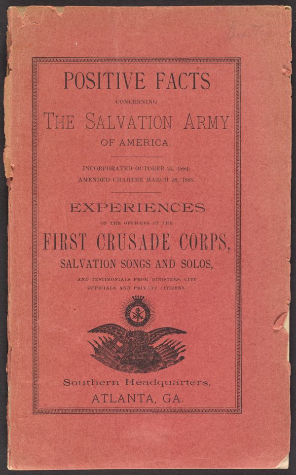 Positive Facts Concerning the Salvation Army of America