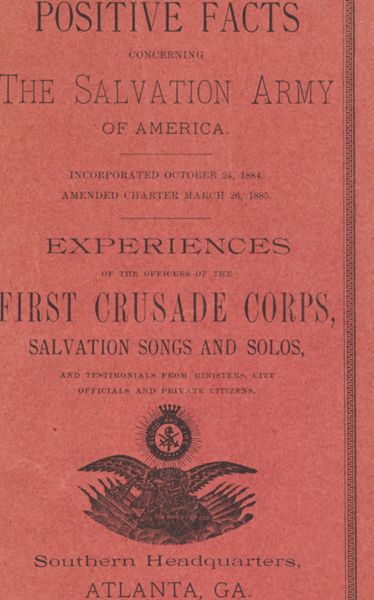Positive Facts Concerning the Salvation Army of America