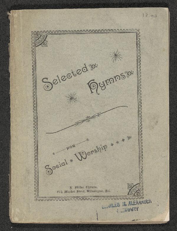 First page of Selected Hymns for Social Worship