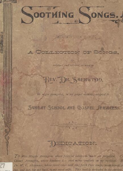 First page of Soothing Songs