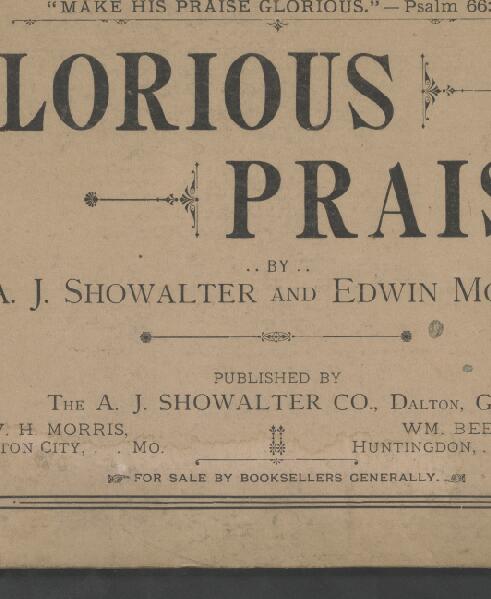 First page of Glorious Praise