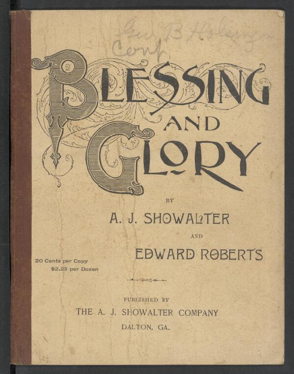 First page of Blessing and Glory