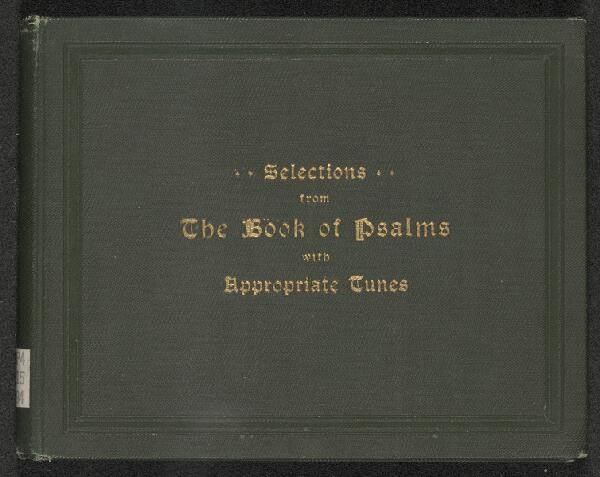 First page of Selections from the Book of Psalms
