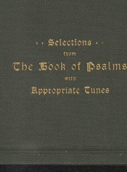 First page of Selections from the Book of Psalms