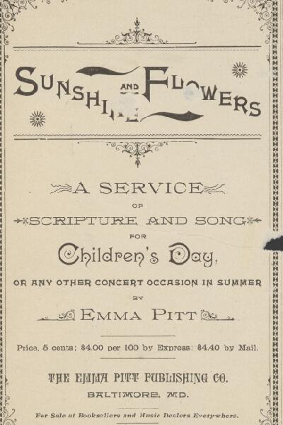 First page of Sunshine and Flowers