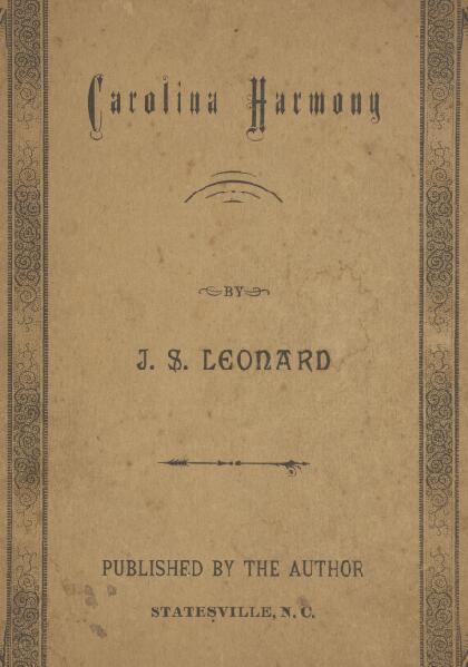 First page of Carolina Harmony