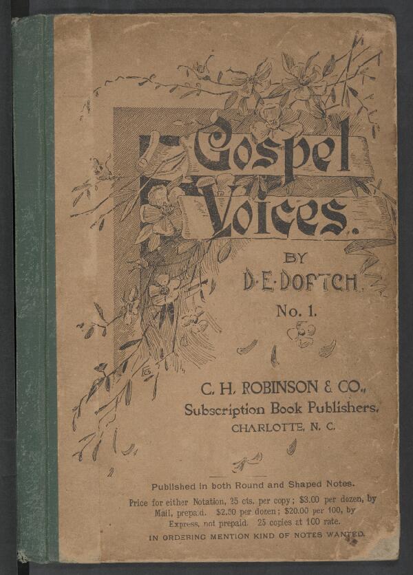 First page of Dortch's Gospel Voices No. 1