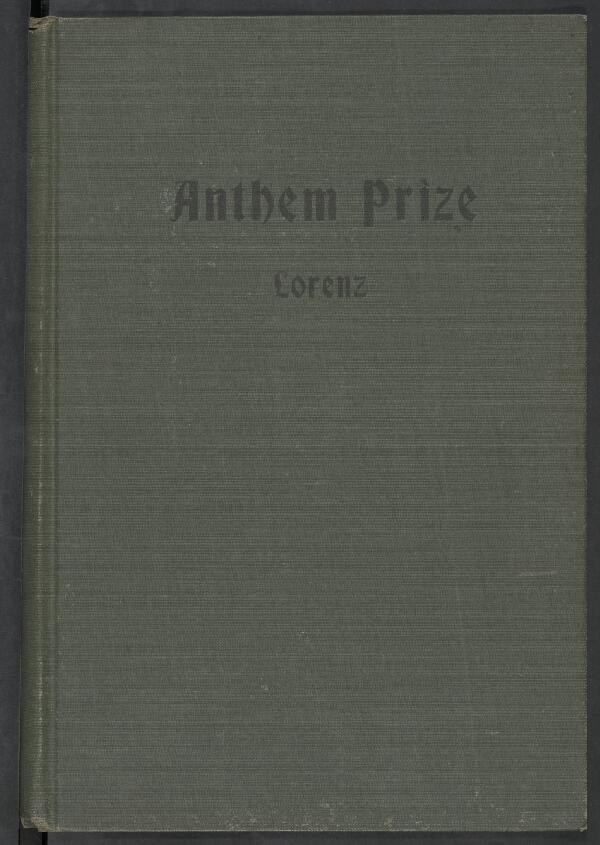 First page of The Anthem Prize