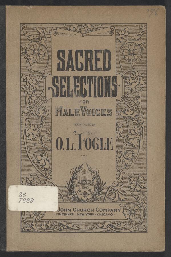 First page of Sacred Selections for Men's Voices
