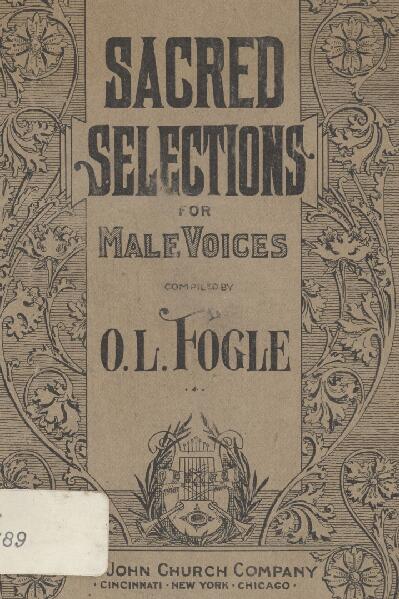 First page of Sacred Selections for Men's Voices
