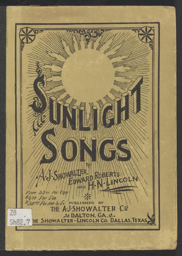 First page of Sunlight Songs