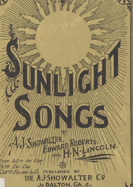 First page of Sunlight Songs