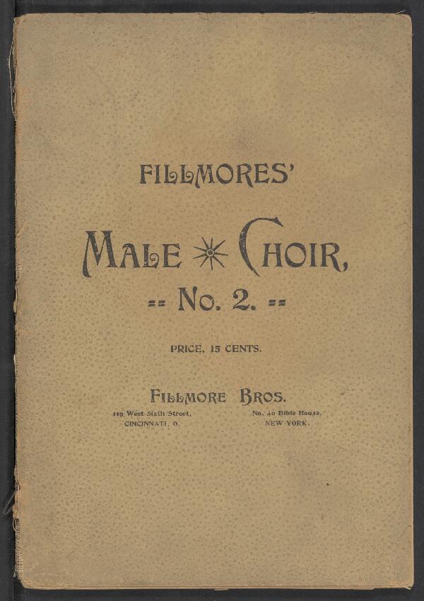 First page of Fillmores' Male Choir No. 2