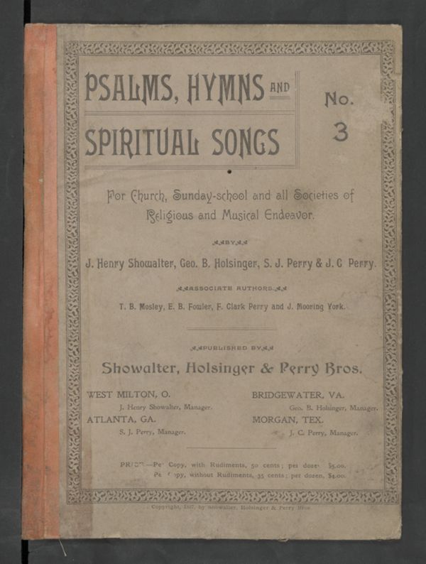 Psalms, Hymns and Spiritual Songs No. 3