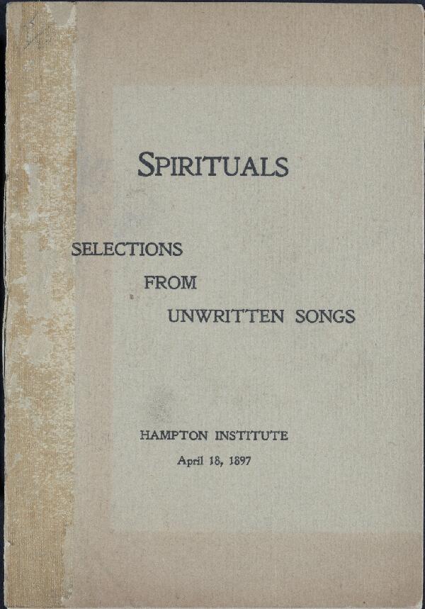 First page of Spirituals