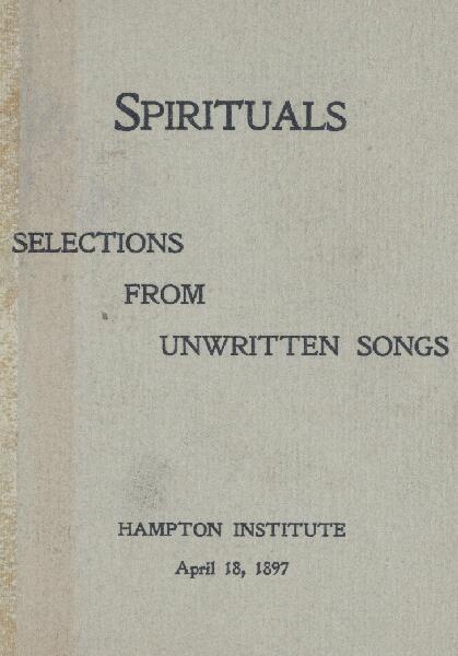 First page of Spirituals