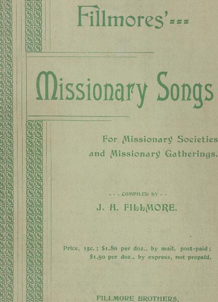 First page of FIllmore's Songs