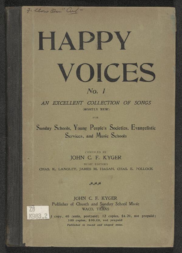 First page of Happy Voices No. I