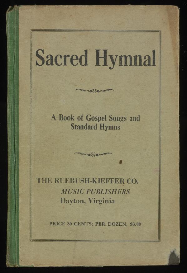 First page of The Sacred Hymnal