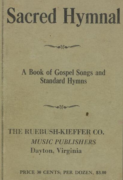 First page of The Sacred Hymnal