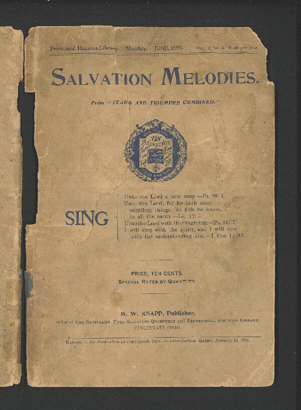 First page of Salvation Melodies