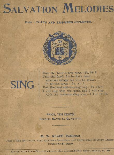 First page of Salvation Melodies