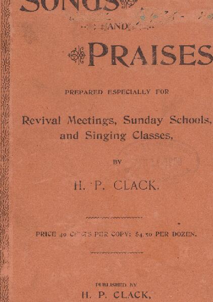 First page of Songs and Praises