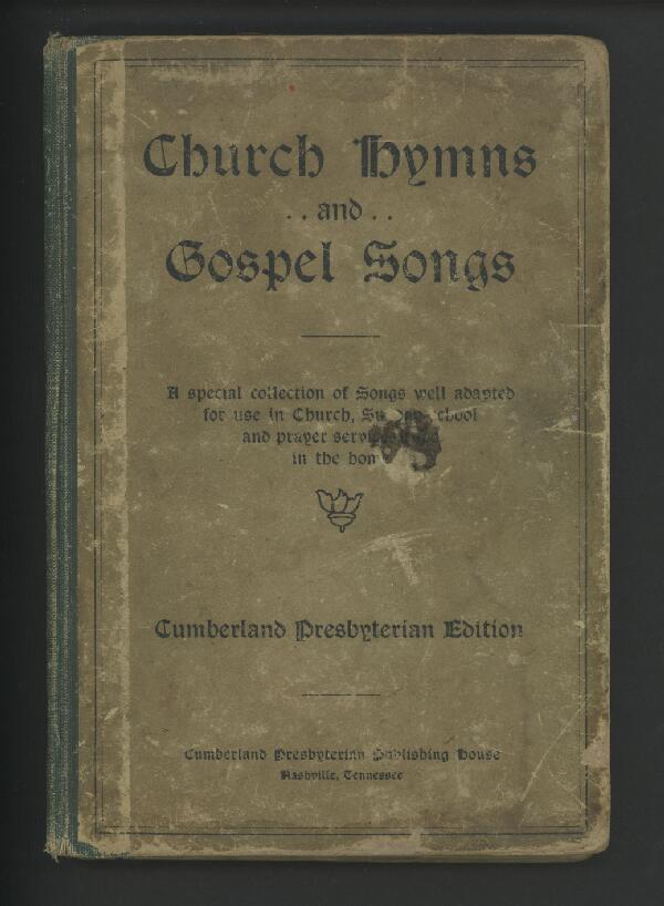 First page of Church Hymns and Gospel Songs