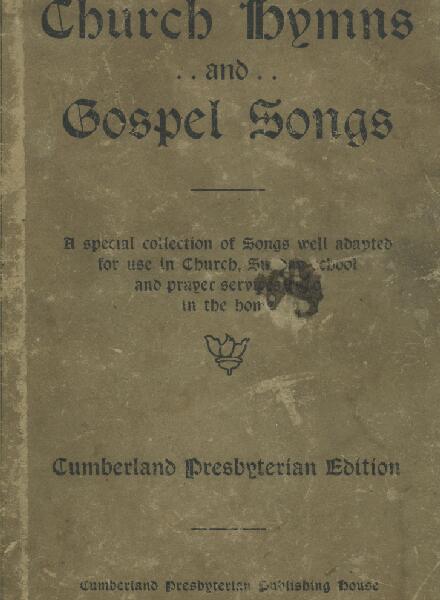 First page of Church Hymns and Gospel Songs