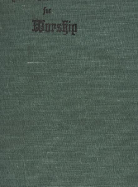 First page of A Manual for Worship