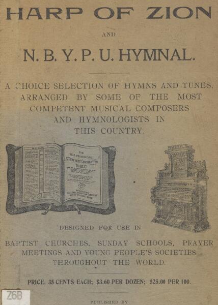 First page of The National Harp of Zion and B. Y. P. U. Hymnal