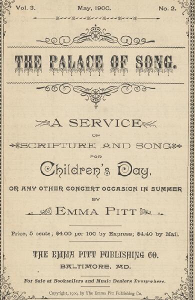 First page of The Palace of Song
