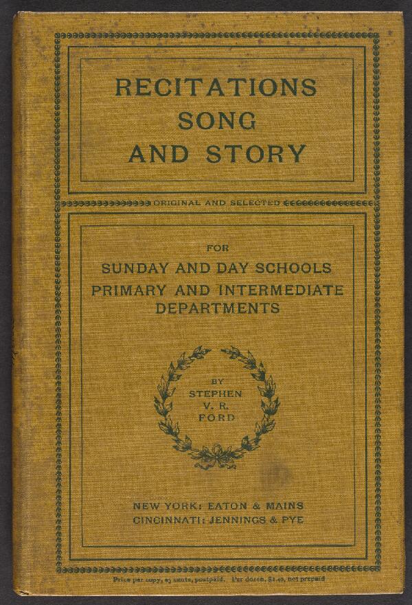 First page of Recitations Song and Story