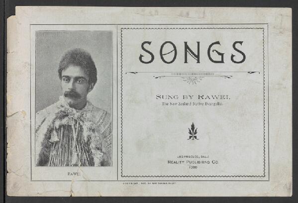 First page of Songs Sung by Rawei, the New Zealand Native Evangelist