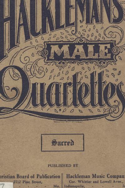 First page of Hackleman's Male Quartets