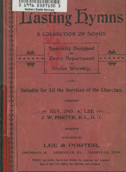 First page of Lasting Hymns