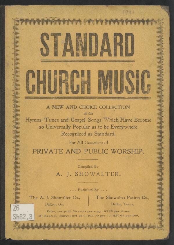 First page of Standard Church Music