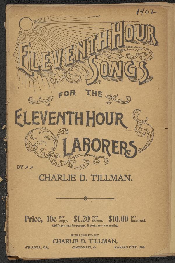 First page of Eleventh Hour Songs