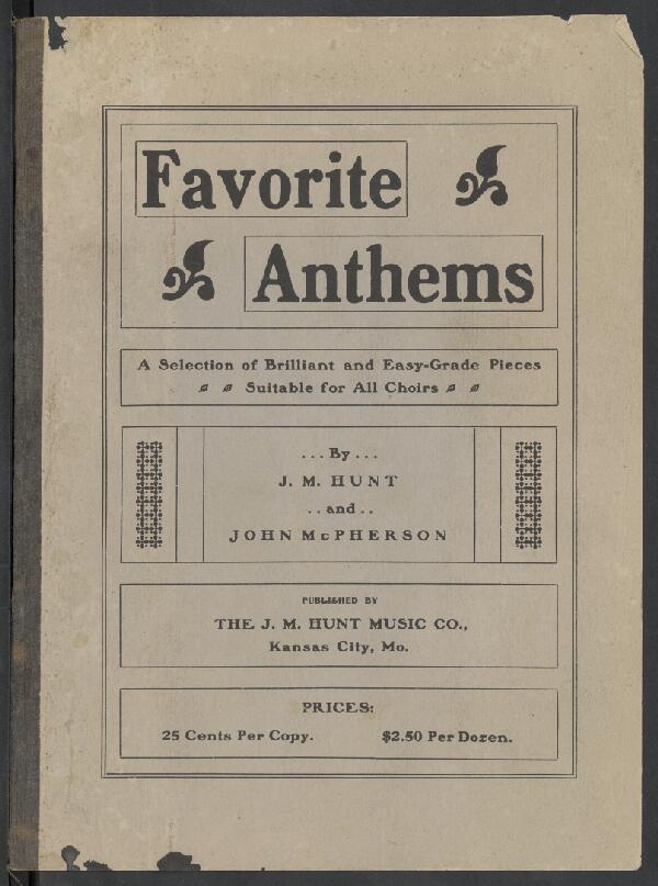 First page of Favorite Anthems
