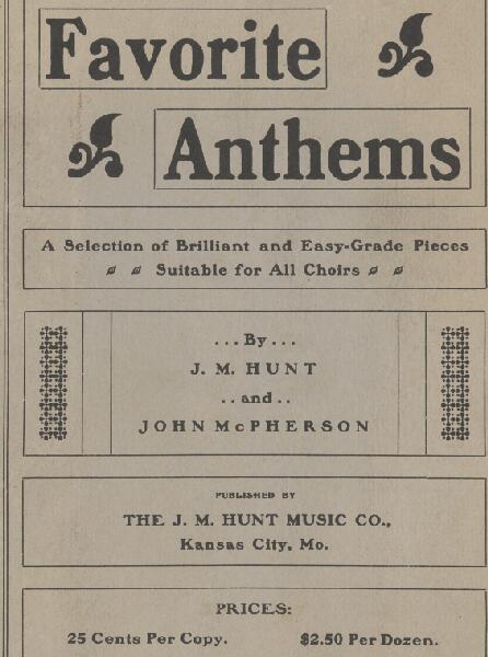 First page of Favorite Anthems