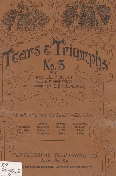 First page of Tears and Triumphs No. 3