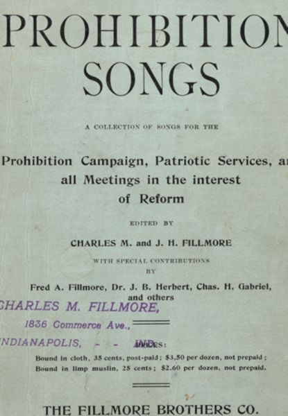 Fillmore's Prohibition Songs
