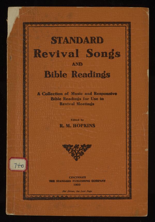 First page of Standard Revival Songs and Bible Readings