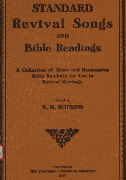 First page of Standard Revival Songs and Bible Readings