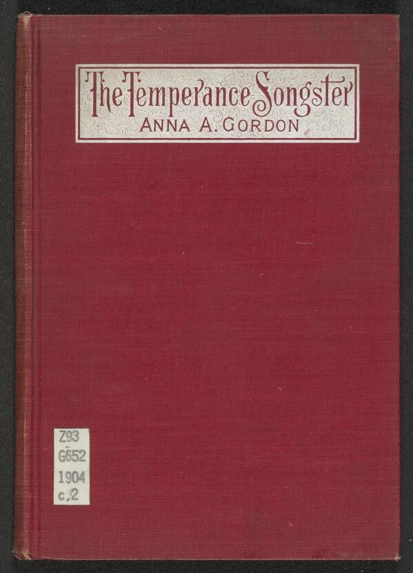 First page of The Temperance Songster