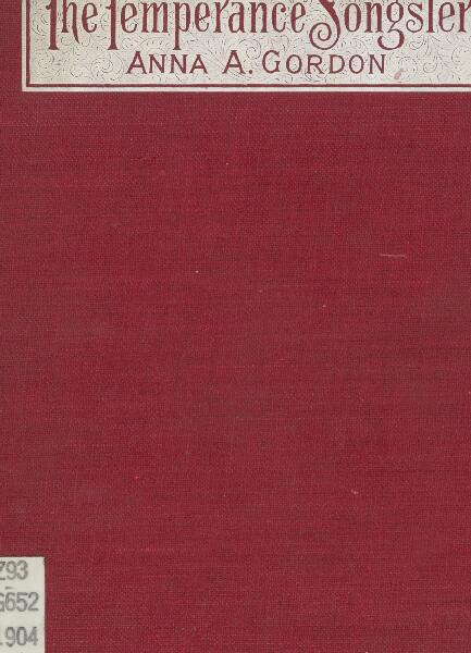 First page of The Temperance Songster