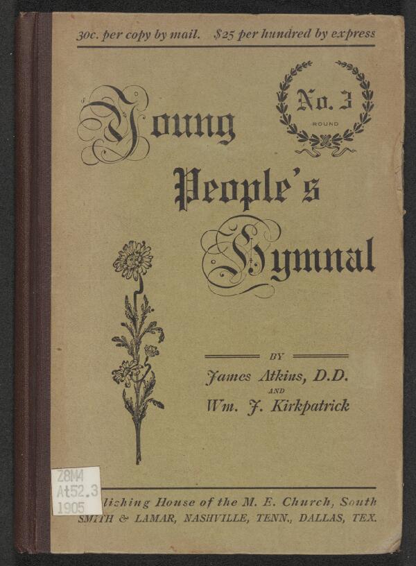 First page of The Young People's Hymnal No. 3