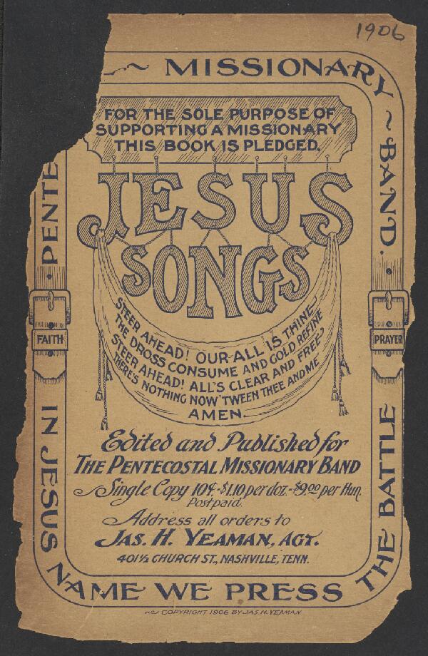 First page of Jesus Songs