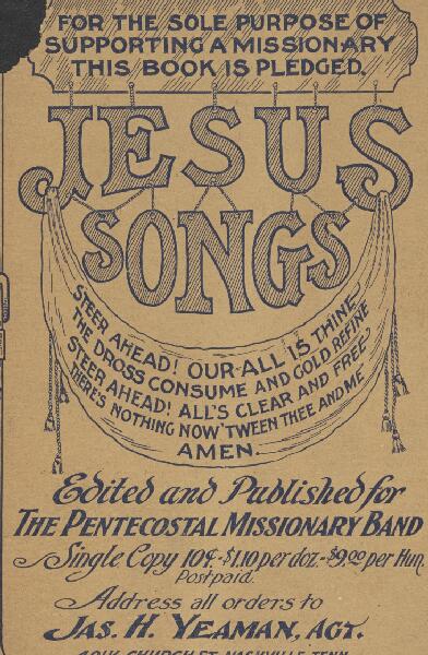 First page of Jesus Songs