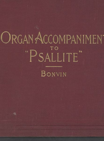 Organ or Harmonium Accompaniment to A. Rösler's Hymnbook "Psallite"
